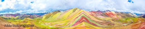 Photography Vinicunca or Rainbow Mountain,Pitumarca, Peru