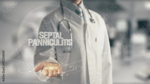 Doctor holding in hand Septal Panniculitis photo