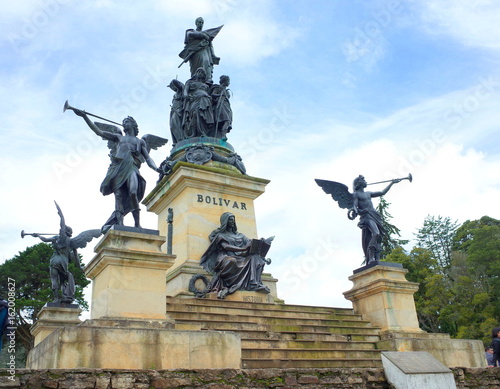 The Von Miller Monument at Puente de Boyaca, the site of the famous Battle of Boyaca where the army of Simon Bolivar, with the help of the British Legion, secured the independence of Colombia