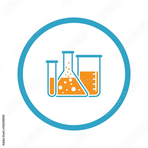 Laboratory and Medical Services Icon. Flat Design.