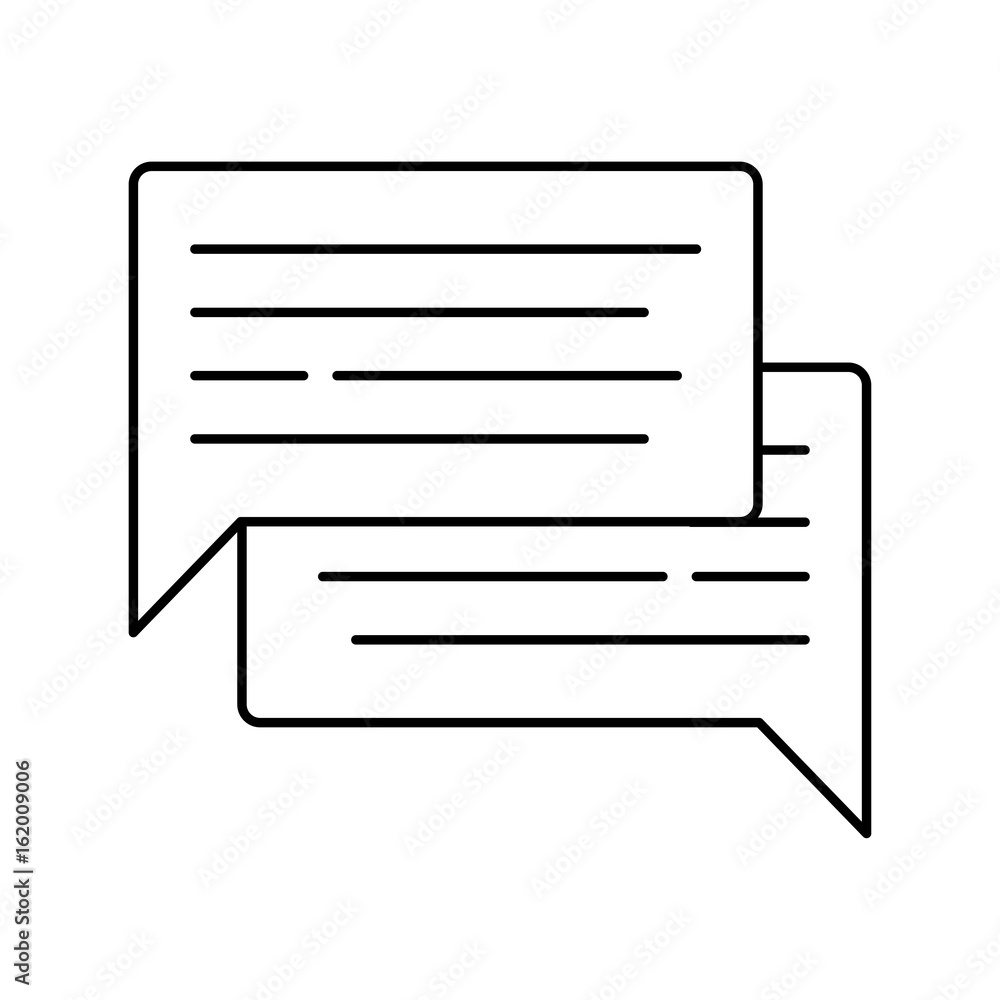 Speech bubble icon isolated on white background. Isolated vector lined illustration for web or app design. Speech bubble icon isolated on white background. Isolated vector lined illustration for web or app design.