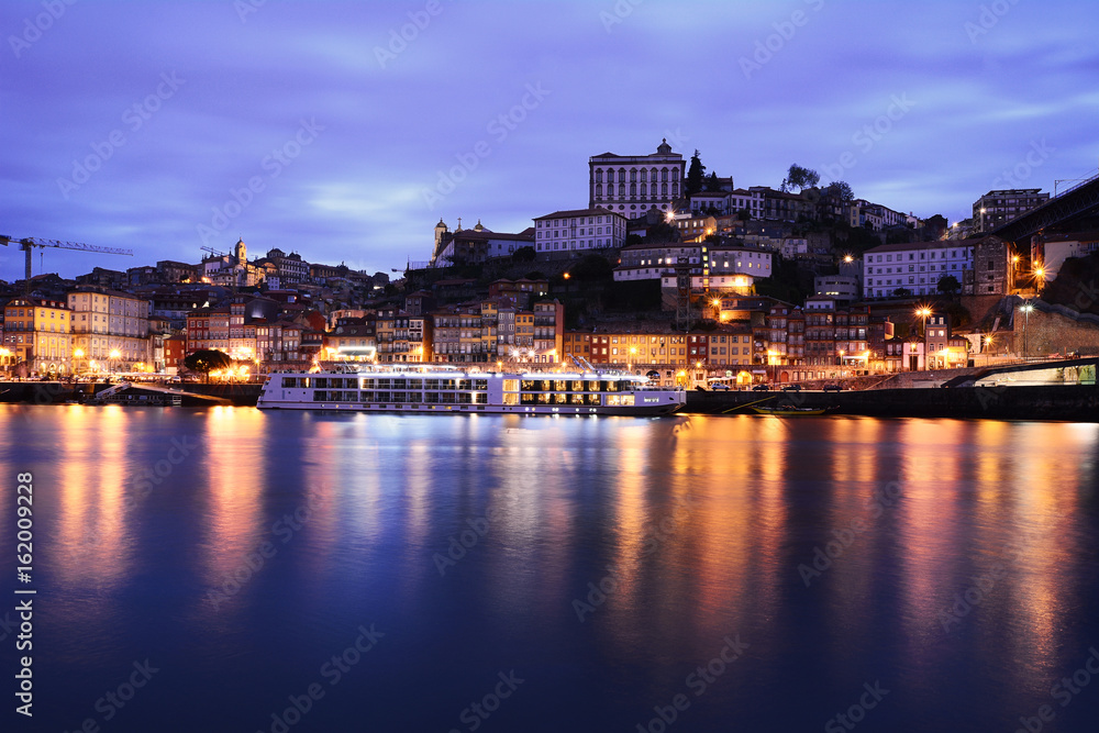 Porto old city and Douro river, Portugal.