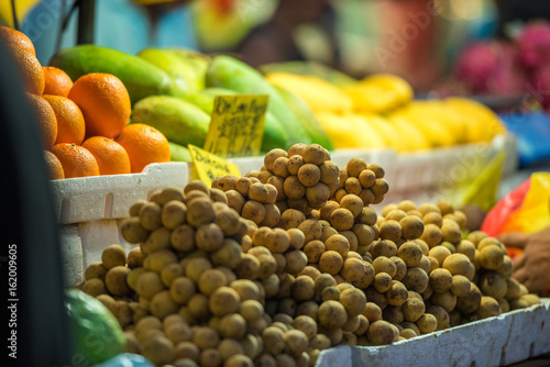 Fresh fruits on a market in Kuala Lumpur, Malaysia