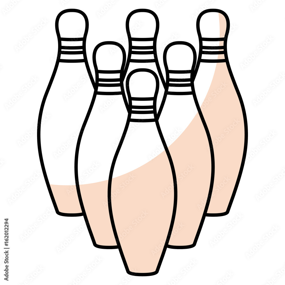 bowling pines isolated icon vector illustration design bowling pines isolated icon vector illustration design