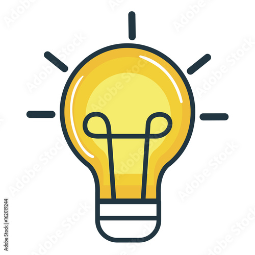 bulb iluminate instrument icon vector illustration design graphic