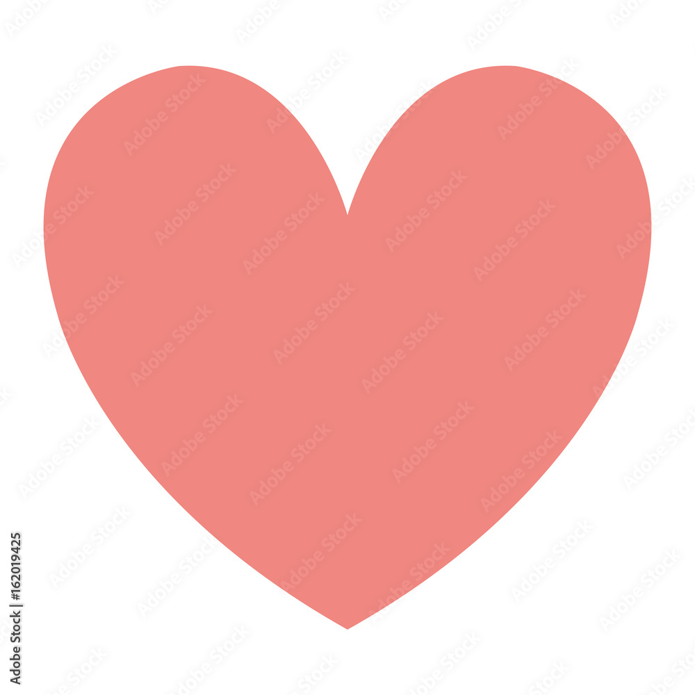 heart beatiful flat icon vector illustration design graphic