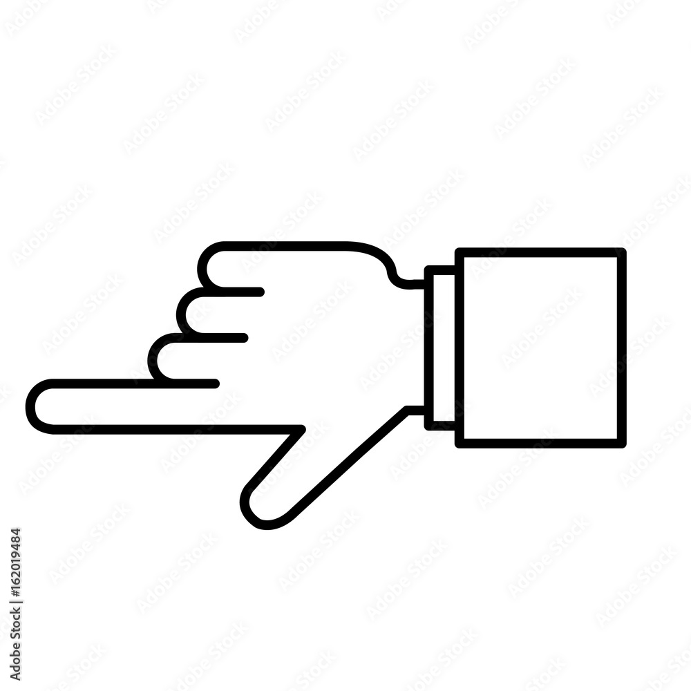 touch point hand icon vector illustration design graphic