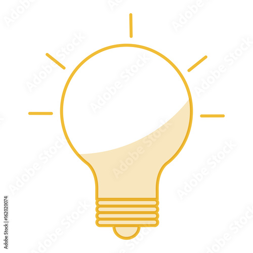 bulb iluminate instrument icon vector illustration design image   