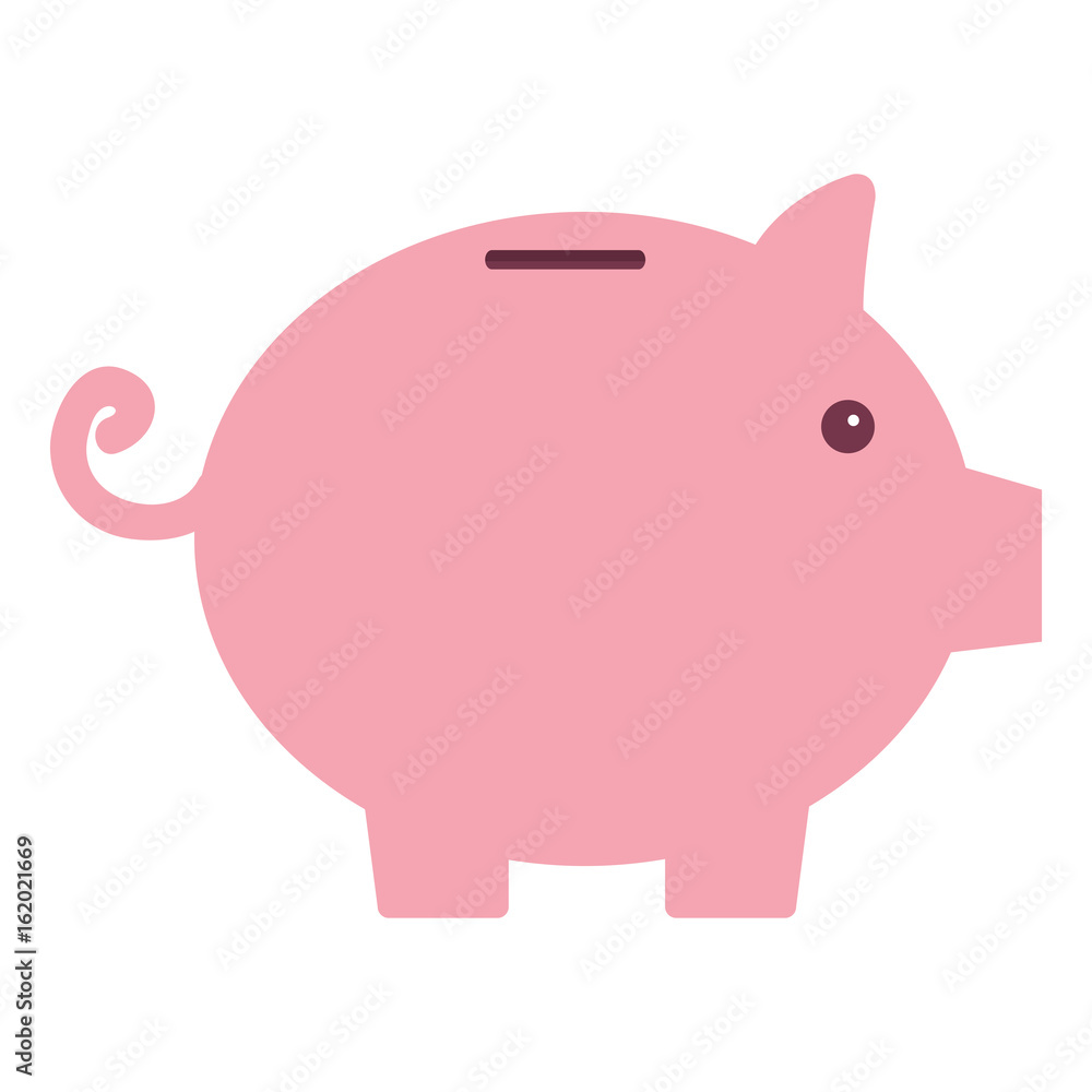 Fototapeta premium Piggy bank money icon vector illustration design graphic