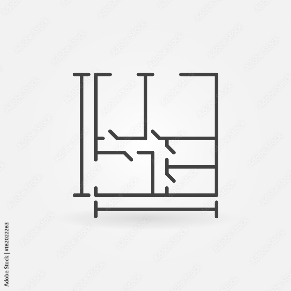House plan concept icon House plan concept icon