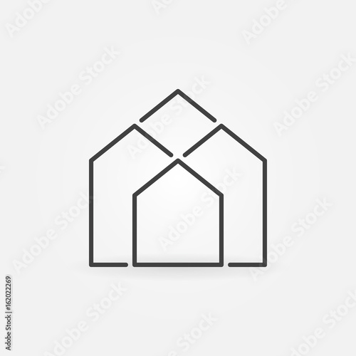 Real estate outline icon