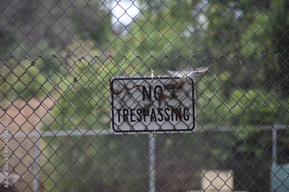 No Trespassing sign No Trespassing sign