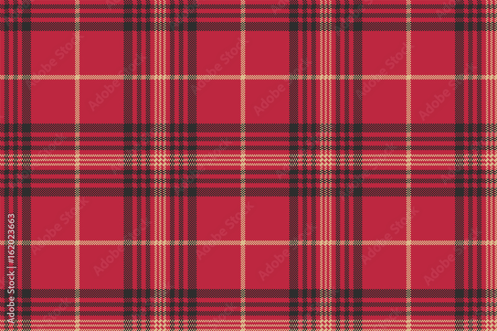 Obraz premium Red check plaid tartan seamless pattern