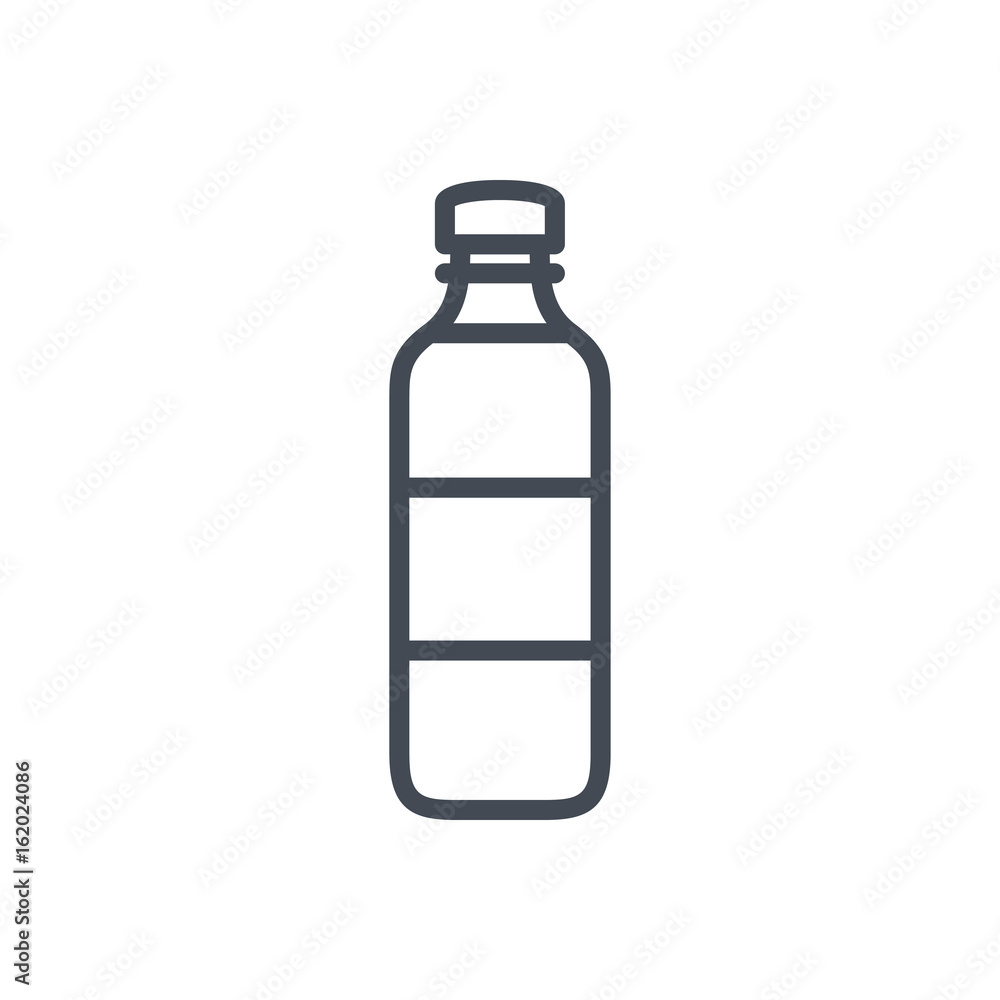 Bottle of water line icon