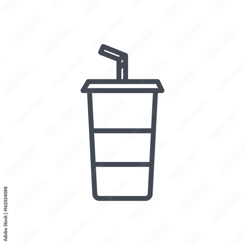 Soda drink line icon Soda drink line icon