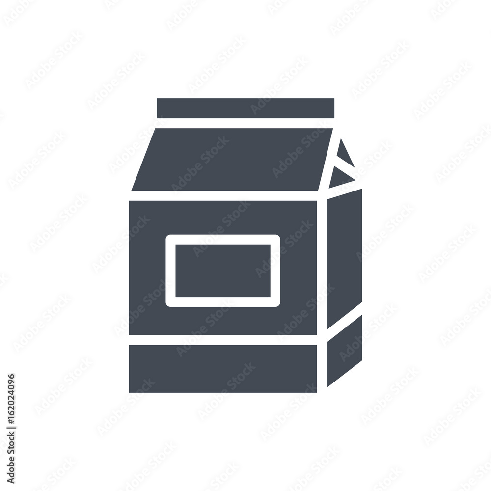 package of milk silhouette icon package of milk silhouette icon
