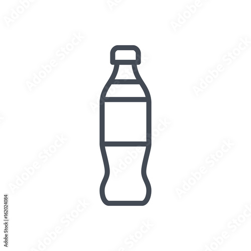 Pepsi bottle line icon