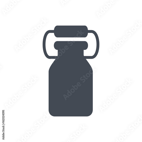 jar of milk drink silhouette icon