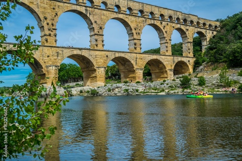 Le pont du gard, France.
