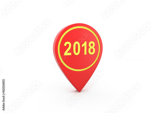 Free Download     New Year 2018 - 3D Rendering Image  - GFXLoad