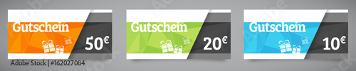 Gutscheine 50, 20, 10 euros