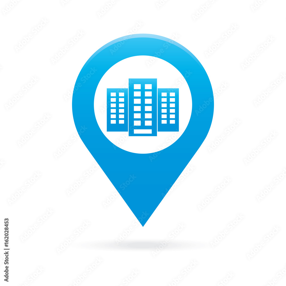 building map pointer icon marker GPS location flag symbol building map pointer icon marker GPS location flag symbol