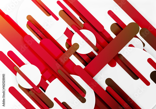 Cut 3d paper color straight lines abstract background