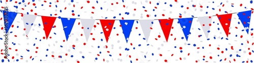 Bannière, guirlande, fanions, confettis, France (3)