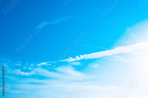 blue sky white cloud on air