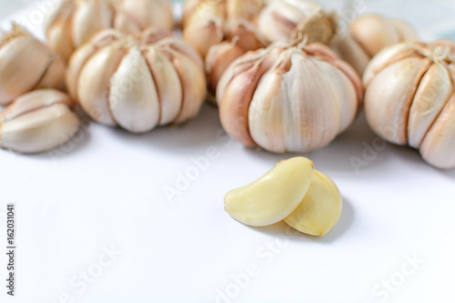 Garlic health food has a pungent odor