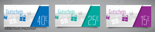 Gutscheine 40, 25, 15 euros