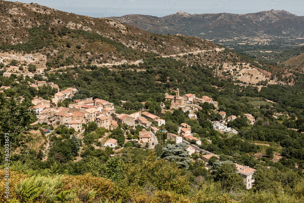 Village of Feliceto in Balagne region of Corsica