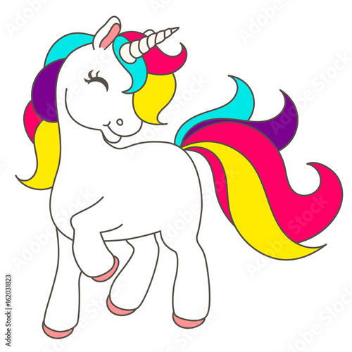 colorful cute unicorn