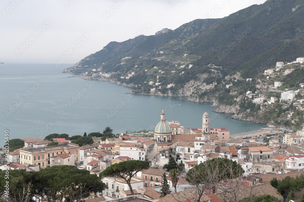 Panoramic view of Vietri Sul Mare on the Amalfi Coast