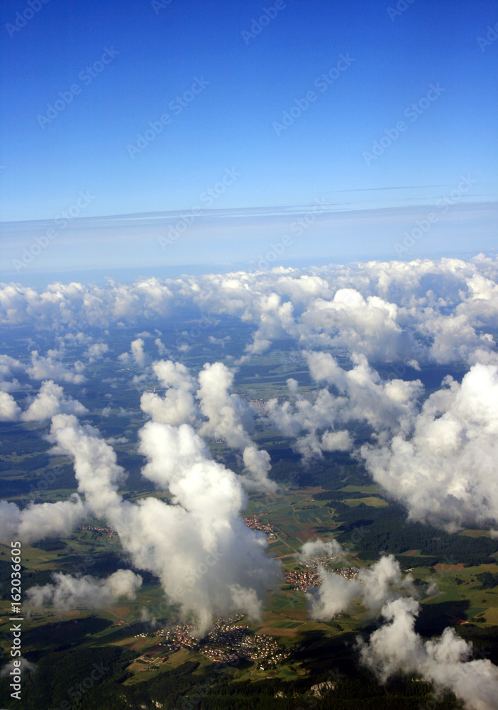 Fototapeta premium Luftbild über Deutschland