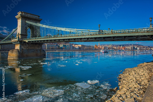Chain Bridge in winter