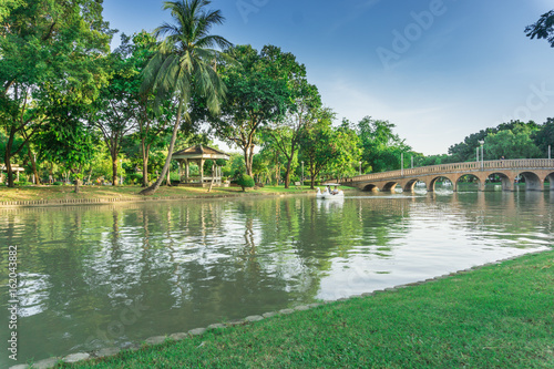CHATUCHAK PARK, large public park in Bangkok Thailand for relaxing and doing activities..
