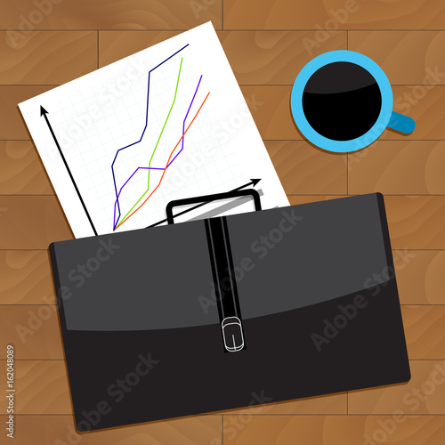 Trend charts of broker on table