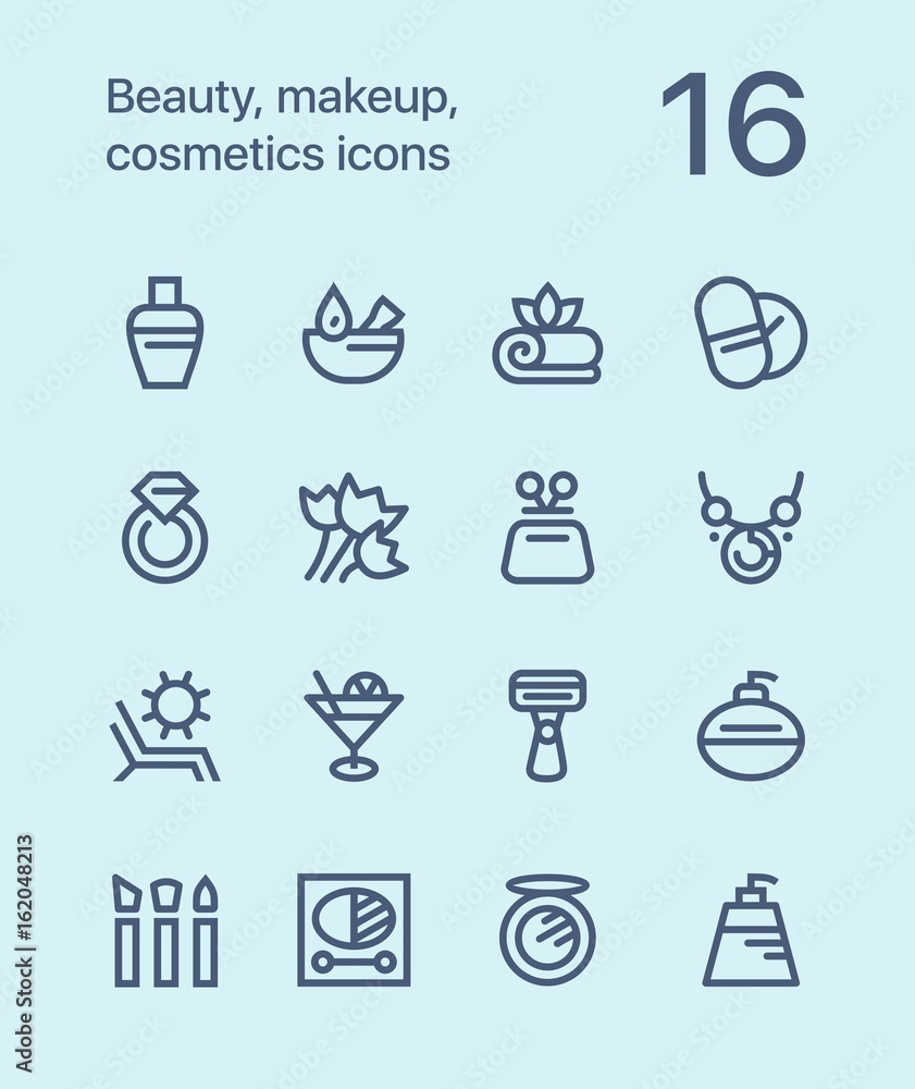 Outline Beauty, cosmetics, makeup icons for web and mobile design pack 3 Outline Beauty, cosmetics, makeup icons for web and mobile design pack 3