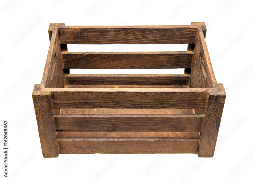 Wooden box isolated on white background. Wooden box isolated on white background.