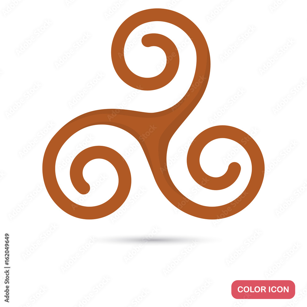 Love symbol in Ancient Greece color flat icon for web and mobile design Love symbol in Ancient Greece color flat icon for web and mobile design