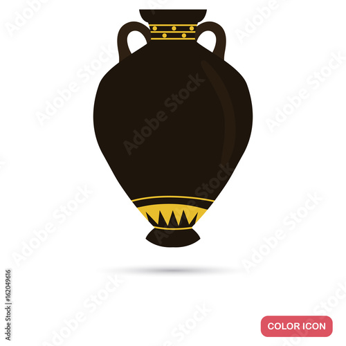 Amfora color flat icon for web and mobile design