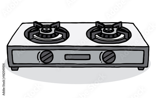 gas stoves / cartoon vector and illustration, hand drawn style, isolated on white background.