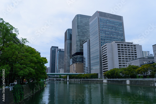 大阪 中之島の高層ビル群