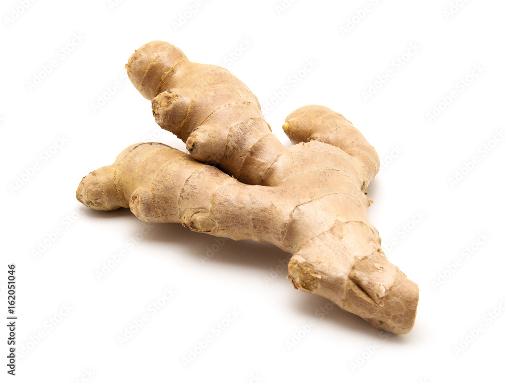 ginger on white background ginger on white background