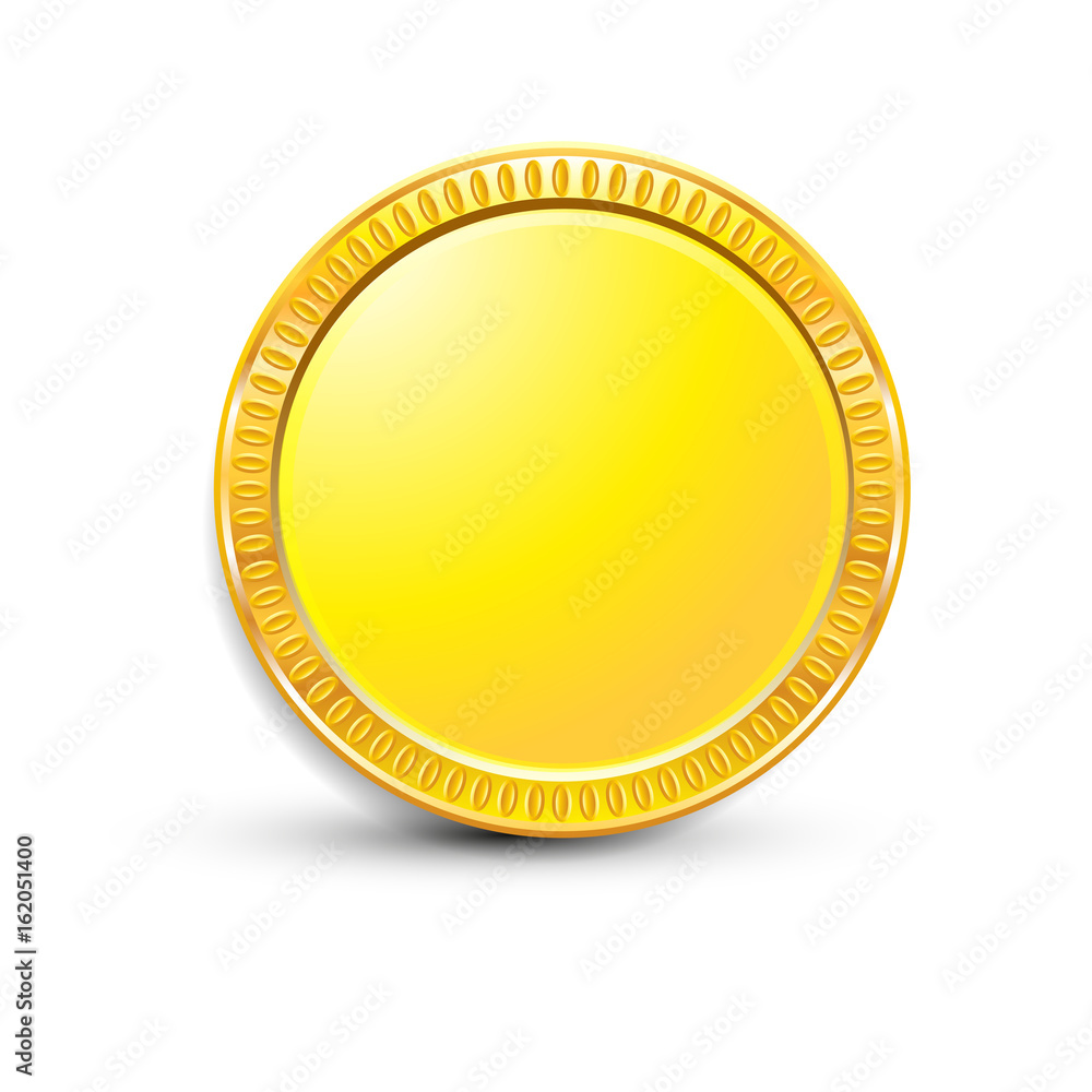 Coin on white background isolated object abstract Coin on white background isolated object abstract