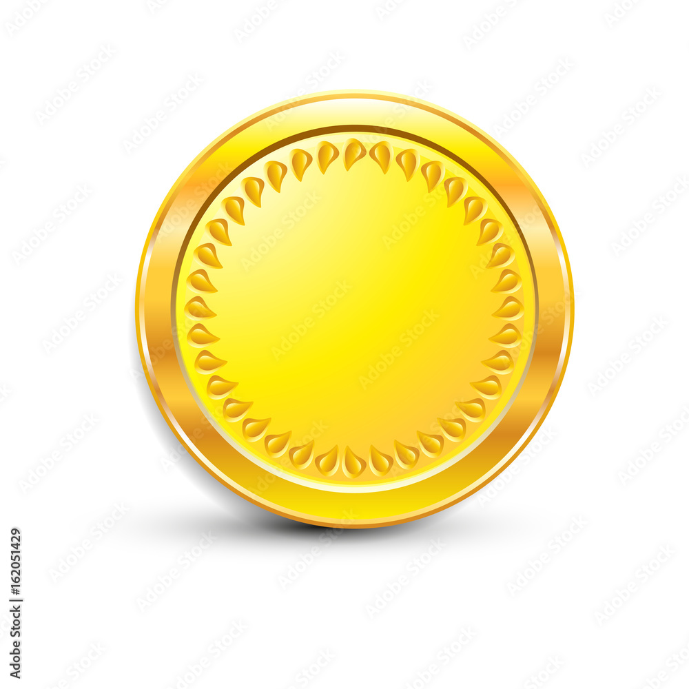 Coin on white background isolated object abstract Coin on white background isolated object abstract