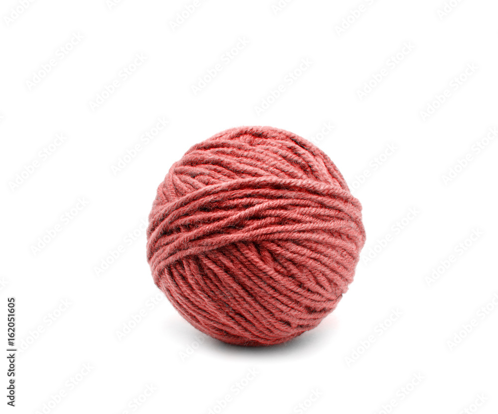 Ball of yarn on white background Ball of yarn on white background