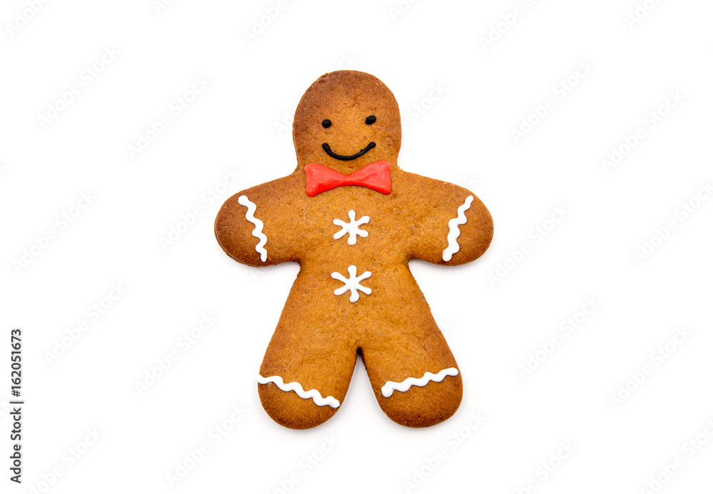 Gingerbread man isolated on white background Gingerbread man isolated on white background