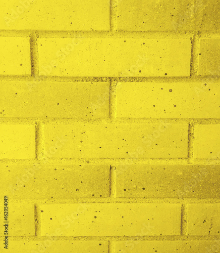 Bricks yellow wall background. vector